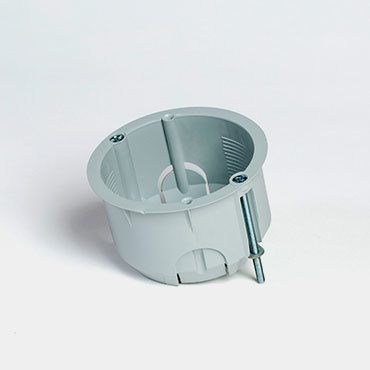 קופסאות חשמל עגולה 55 לקיר גבס עם ברגים