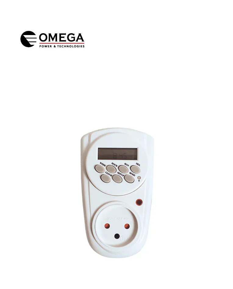 שעון טיימר דיגיטלי 24/7 יומי / שבועי 8 תוכניות שונות לכיבוי והדלקה