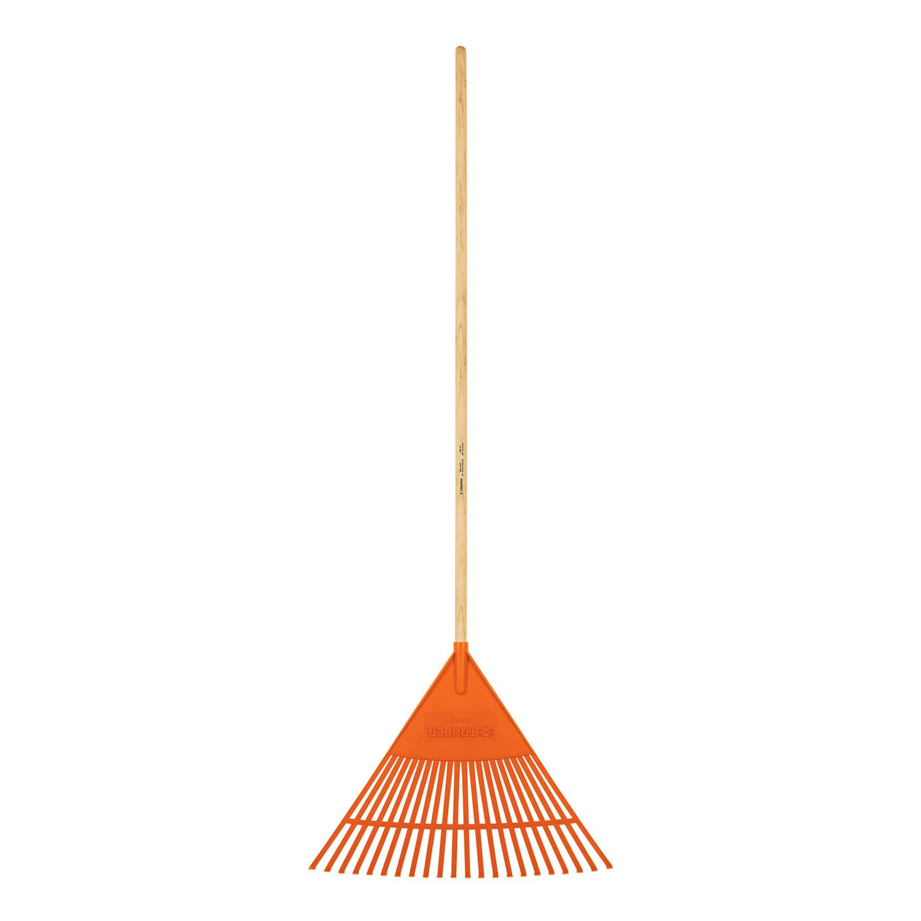  מטאטא דשא פלסטיק 22 שינים ידית עץ