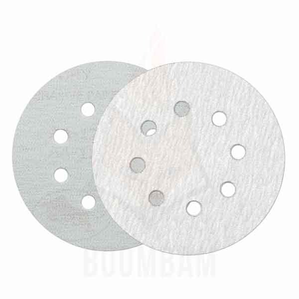 נייר זכוכית נצמד 5 " עם חורים כל הגרעינים 