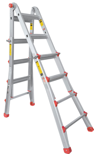  סולם טלסקופי 4X5 אורך מקסימלי 5.25 מ