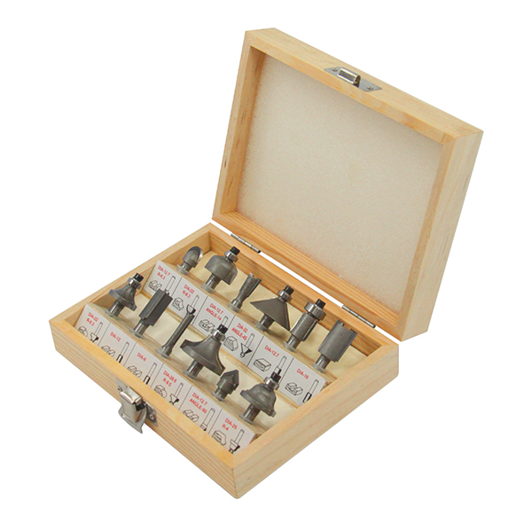 סט כרסומי עץ 12 יח