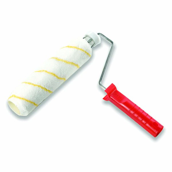 רולר צביעה " אסטרה " פס צהוב "9 ידית קפיצית