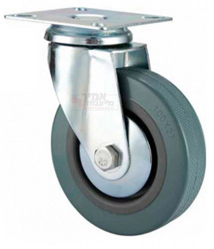  גלגל פלטה אפור 4" ( עד 65 ק"ג)