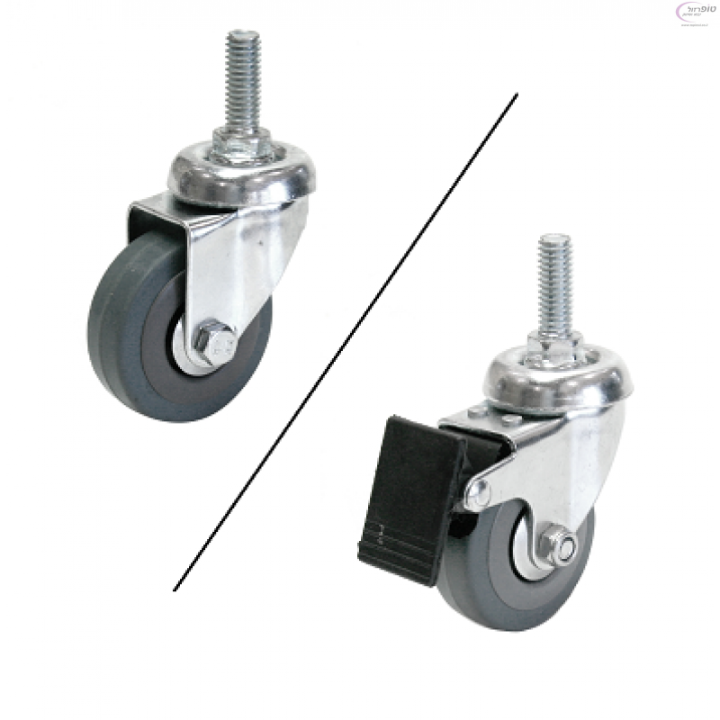  גלגל בורג 3/8 אפור 3"